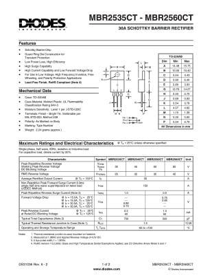 Диод MBR2560CT TO-220