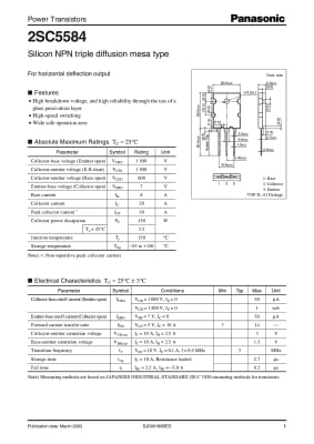 Транзистор 2SC5584 TO-264