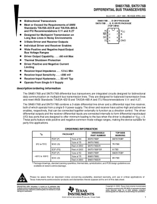 Интегрална схема SN75176BP DIP-8