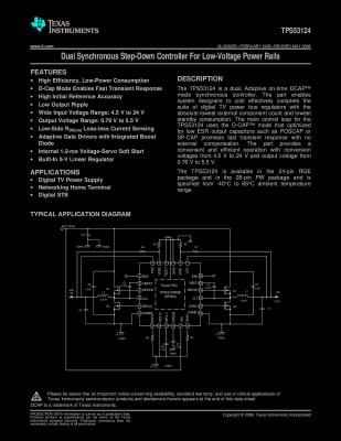 Интегрална схема TPS53124 QFN-24