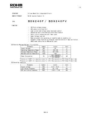 Интегрална схема  BD9240F/FV SSOP-28