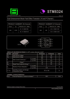 Транзистор STM8324 SO-8