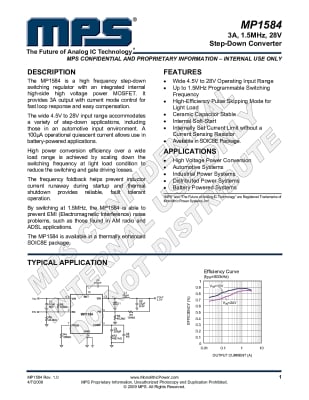 Интегрална схема MP1584EN SOIC-8