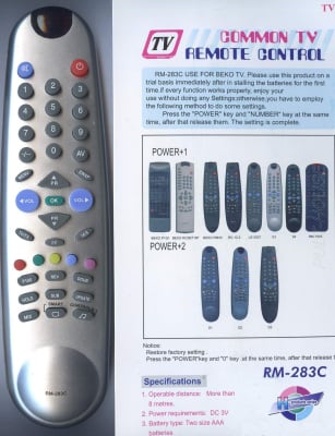 Дистанционно управление RM-283C UNIVERSAL FOR TV BEKO