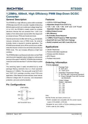 Интегрална схема RT8009 SOT-23-5