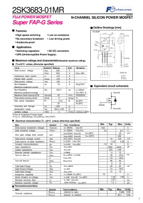 Транзистор 2SK3683 TO-220F