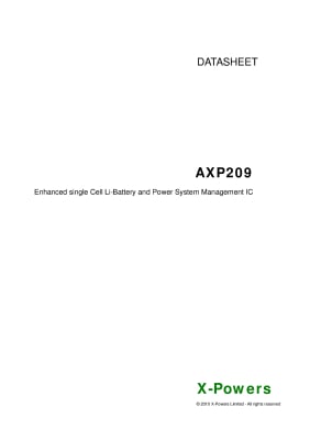 Интегрална схема AXP209 QFN48