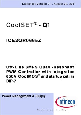Интегрална схема ICE2QR0665Z DIP-8