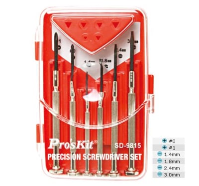 Комплект 6 бр. часовникарски отверки SD9815