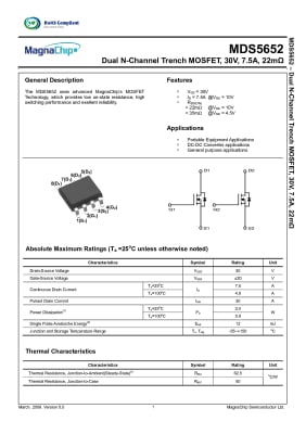 Транзистор MDS5652 SO-8