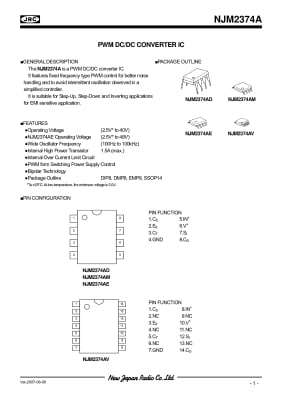 Интегрална схема NJM2374A SO-8