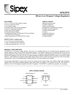 Интегрална схема SPX2975T5 TO-263-5