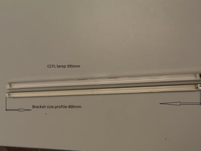 Лампа Backlight lamp ccfl dual 395mm with bracket size 400mm