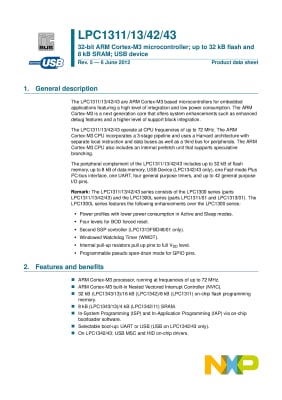 Интегрална схема LPC1343F LQFP48