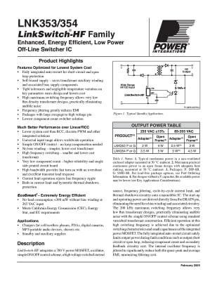 Интегрална схема LNK354PN DIP-8