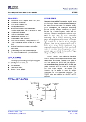Интегрална схема  SG6841D DIP-8