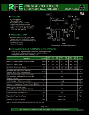 Грец BRIDGE GBJ5010