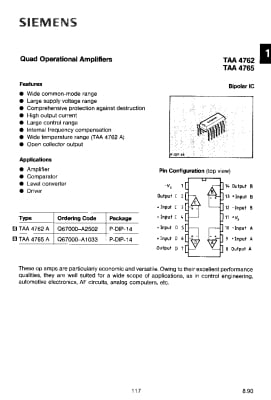 Интегрална схема  TAA4765A DIP-14
