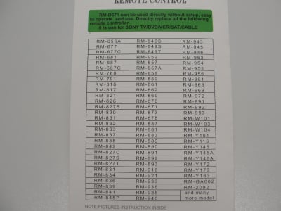 Дистанционно управление  RC RM-D720 LCD/LED/HDTV USE FOR PANASONIC