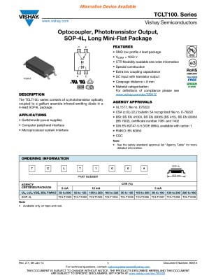 Интегрална схема TCLT1002 SOP-4