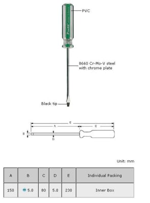 Отвертка SCREW  PK5116A SD5116A  150*1-