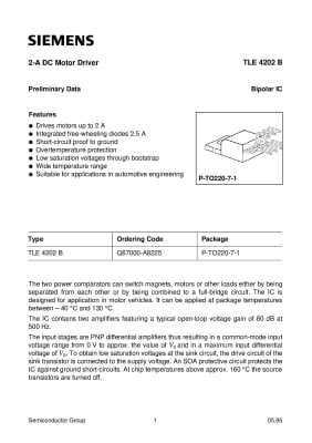 Интегрална схема TLE4202 B575928 TO-220-7