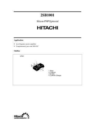 Транзистор 2SB1001 SOT-89