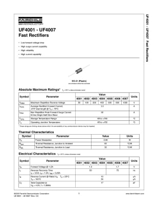 Диод UF4007 DO-41