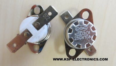 Термостат-Кликсон-Кликсон 220\'C 250V Нормално затворен