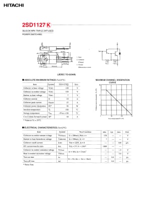 Транзистор 2SC1127 TO-220AB