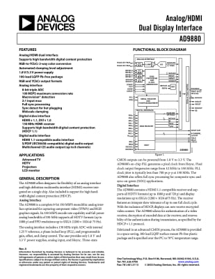 Интегрална схема AD9880KSTZ-150 LQFP