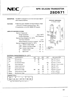 Транзистор 2SD571