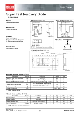 Диод RFN10NS3S TO-263S