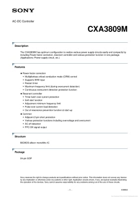 Интегр.схема CXA3809AM SOP-24