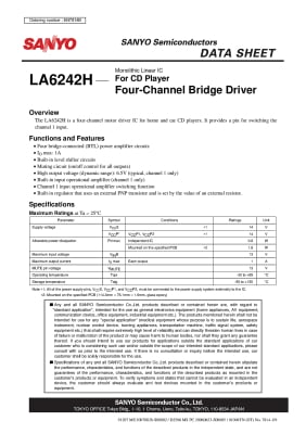 Интегрална схема  LA6242H HSOP-28