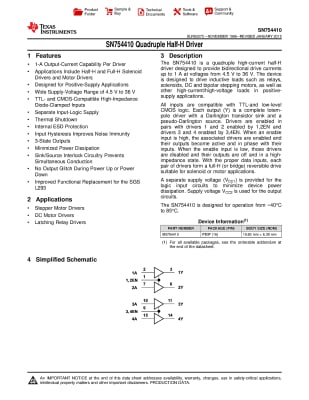 Интегрална схема SN754410NE DIP-16