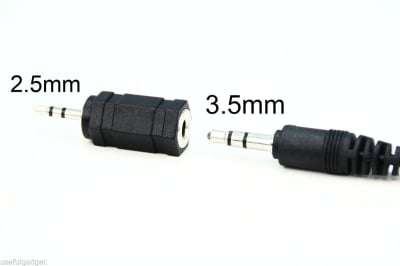 Преходна букса стереожак 2.5mm мъжки - 3.5mm женско гнездо AC-018