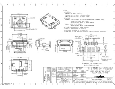 Букса USB Micro 2.0 Type B  105017 0001