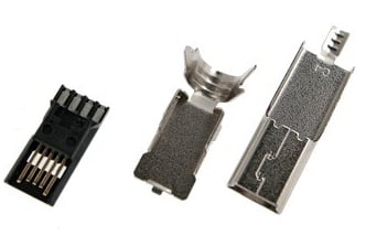 Букса USB Male KEYS935