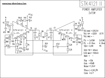 Интегрална схема  STK4121II   ORIGINAL