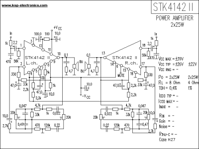 Интегрална схема  STK4142II sip-18