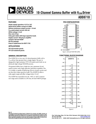 Интегрална схема ADD8710ARUZ TSSOP-28