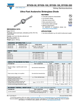 Диод BYV28-200 SOD-64