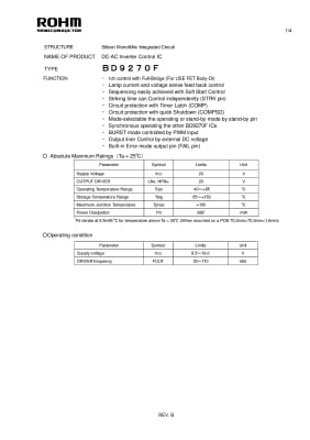 Интегрална схема BD9270F