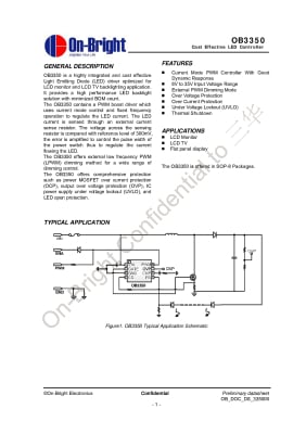 Интегрална схема OB3350 SO-8