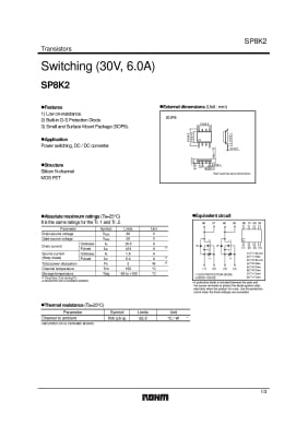 Tранзистор  SP8K2 SO-8