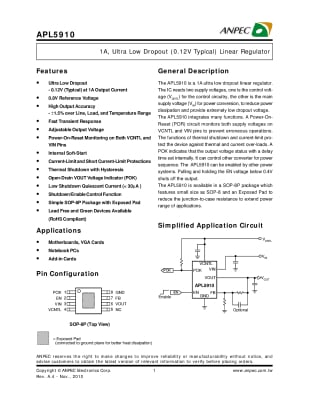 Интегрална схема APL5910 SOP-8