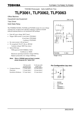 Интегрална схема  TLP3063 DIP-6