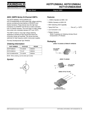 Транзистор IGBT HGTG12N60A4D TO-3P