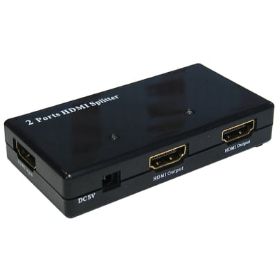 Кабел HDMI Splitter 2 port 1 Device to 2 TVs Powered Amplified
